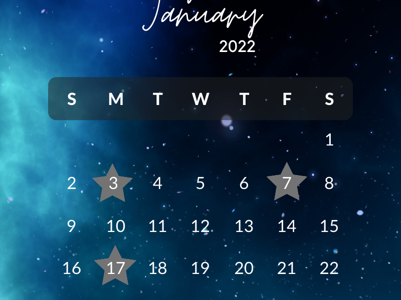 January 2022 Night Sky
